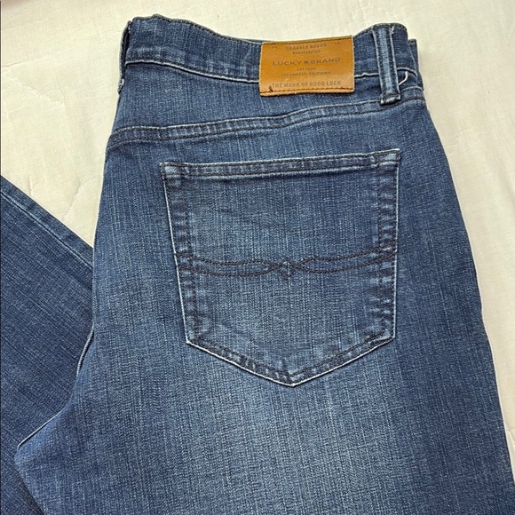 Lucky Brand Men's 36x30 121 Heritage Slim Straight Leg Jeans Blue Denim EUC - Picture 8 of 9